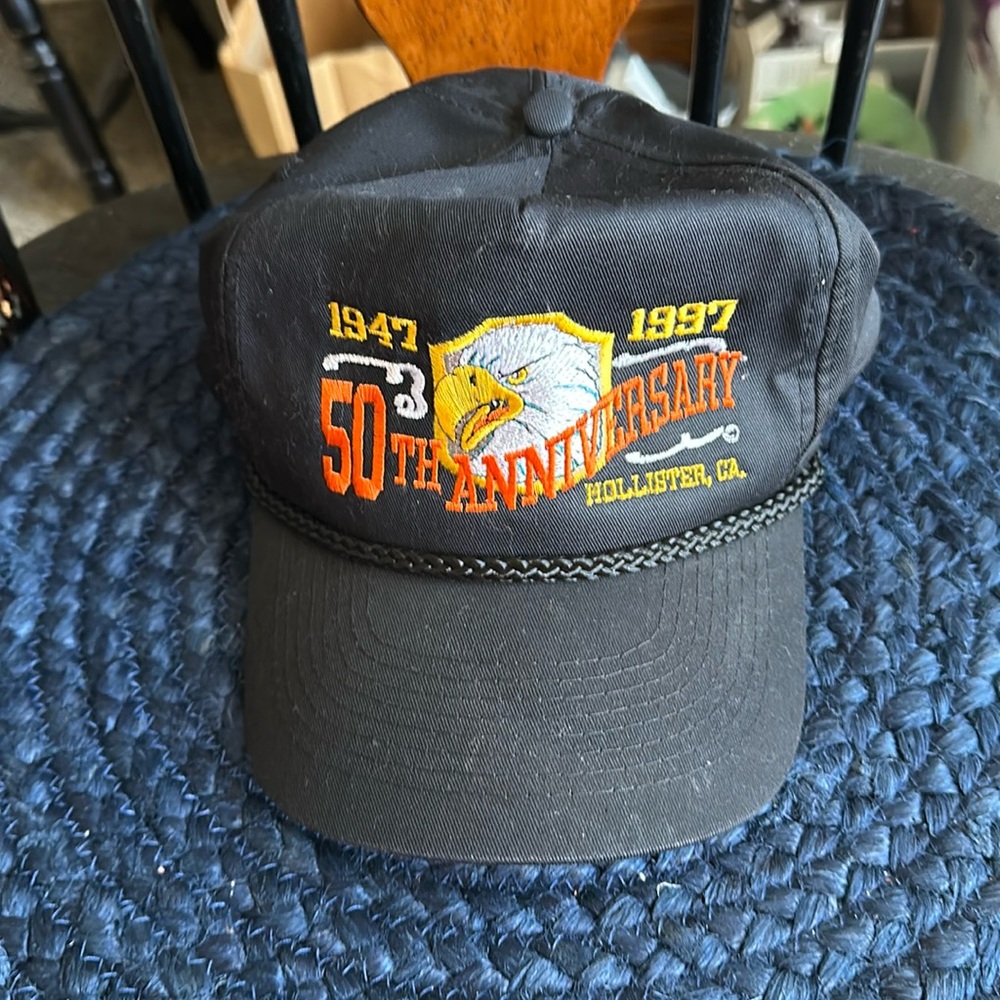 50th Anniversary Original Motorcycle Rally 1947-1997-Hollister, CA Baseball hat